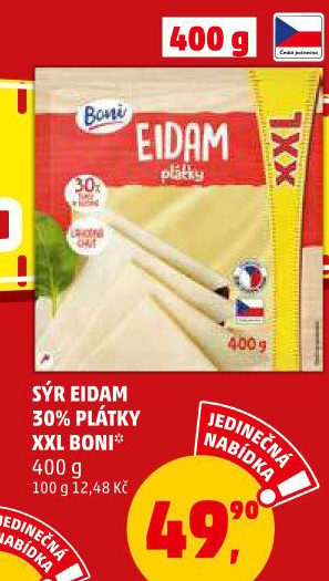 Sýr Eidam 30% Boni