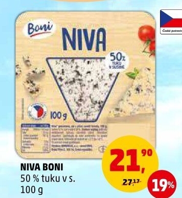 Sýr Niva 50% Boni