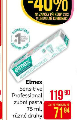 Pasta na zuby Sensitive Professional Elmex