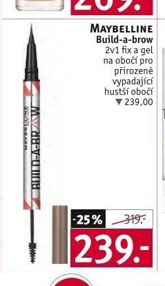 MAYBELLINE Build-a-brow 2v1 fix a gel na obočí