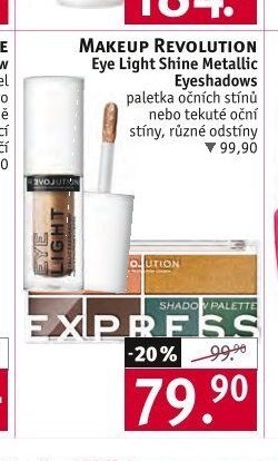 MAKEUP REVOLUTION Eye Light Shine Metallic Eyeshadows