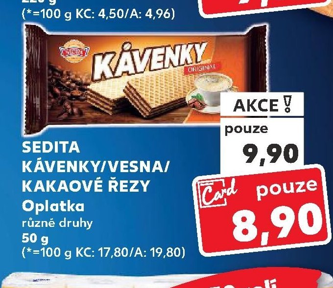 Sedita Kávenky/Vesna/Kakaové řezy 50 g