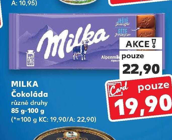 Milka Čokoláda 85 g-100 g