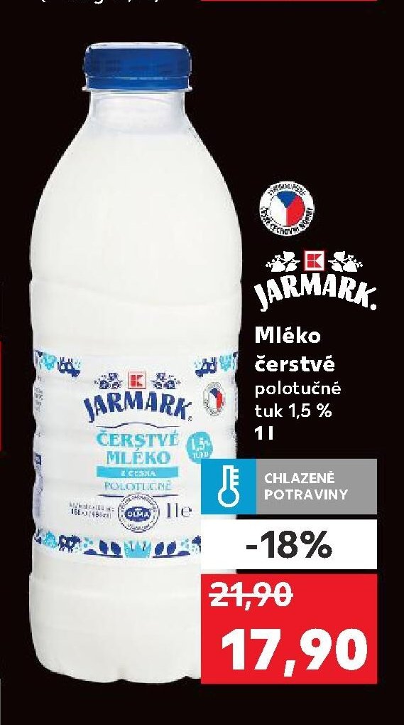 JARMARK Mléko čerstvé polotučné