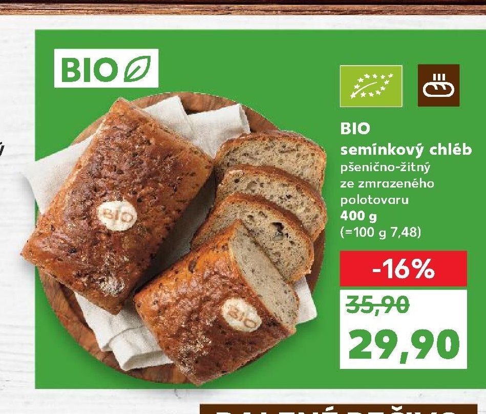 BIO semínkový chléb