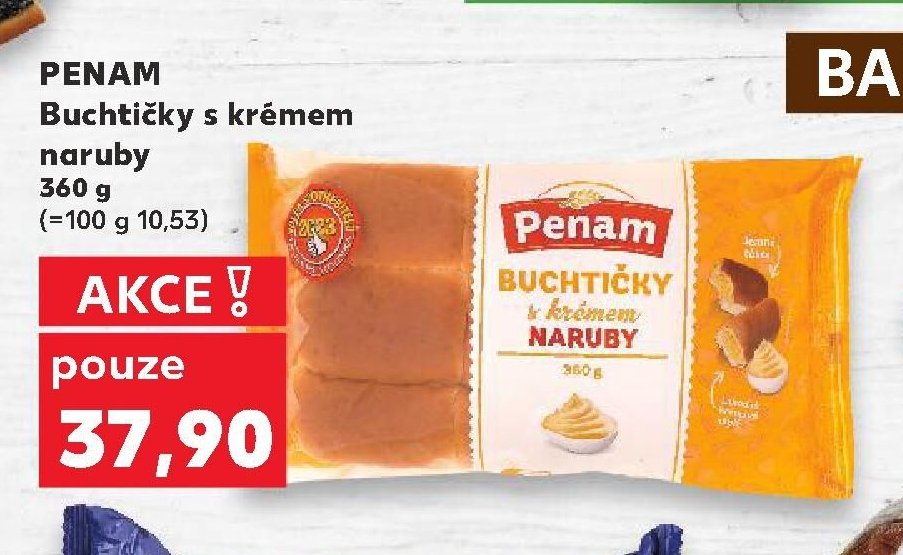 PENAM Buchtičky s krémem naruby