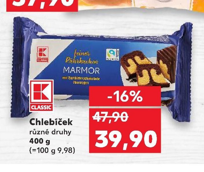Chlebíček různé druhy
