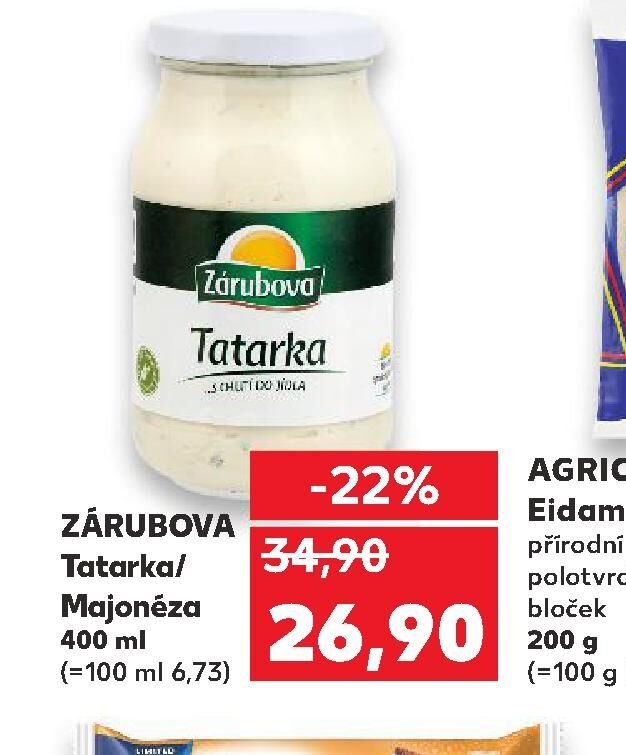 ZÁRUBOVA Tatarka / Majonéza 400 ml