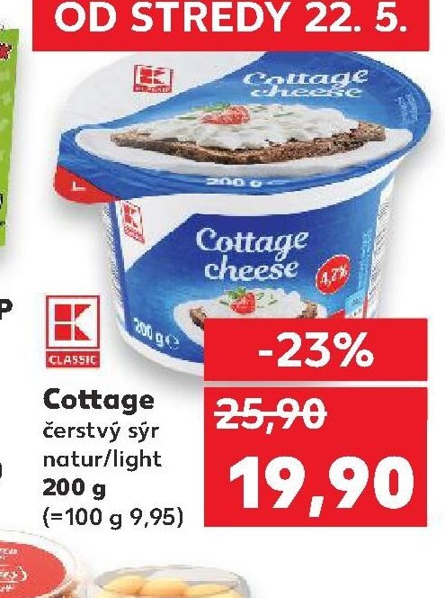 K-CLASSIC Cottage čerstvý sýr 200 g