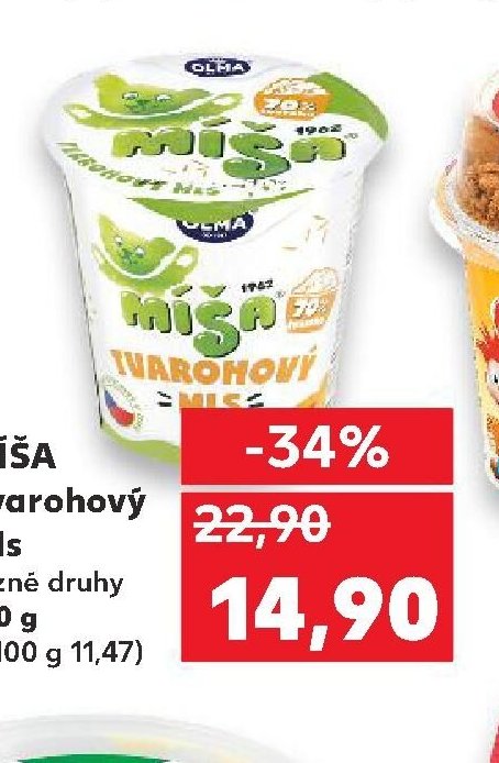MÍŠA Tvarohový mls 130 g
