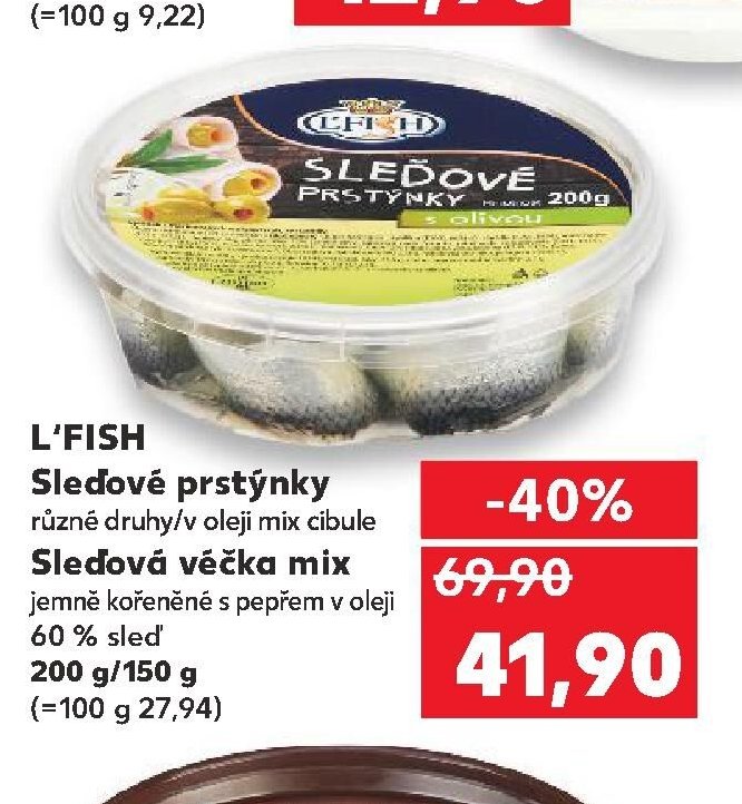 L'FISH Sledové prstýnky / Sledová věčka mix 200 g / 150 g