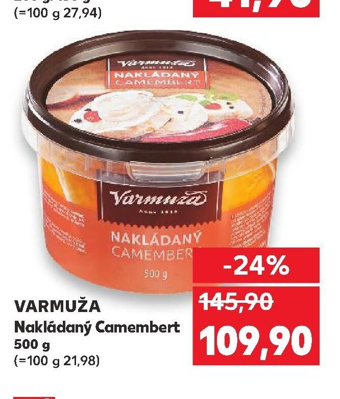 VARMUŽA Nakládaný Camembert 500 g