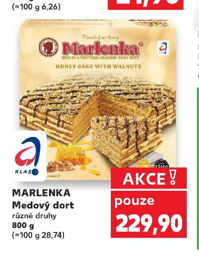 MARLENKA Medový dort 800 g
