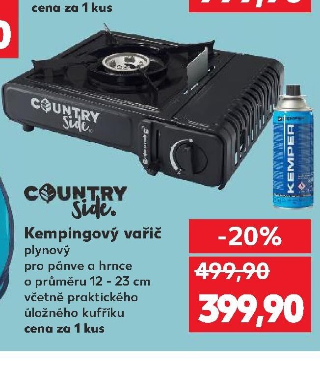 Country Side Kempingový vařič plynový