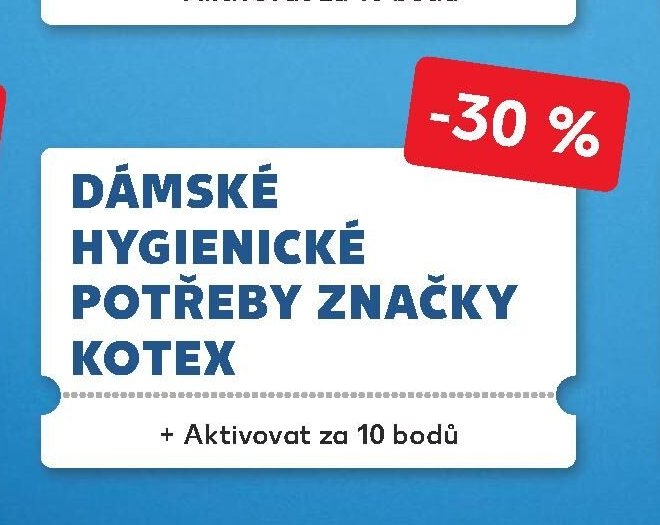 Dámské hygienické potřeby značky Kotex