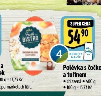 Polévka s čočkou a tuřínem