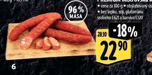 PREMIUM Mistrovská klobása