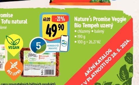 Nature's Promise Veggie Bio Tempeh uzený