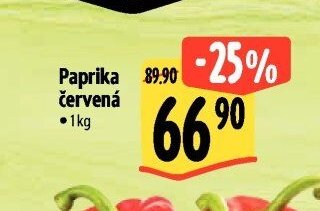 Paprika červená 1kg