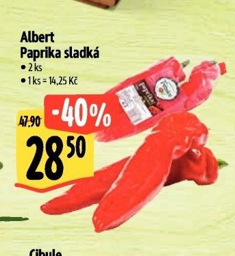 Albert Paprika sladká 2ks