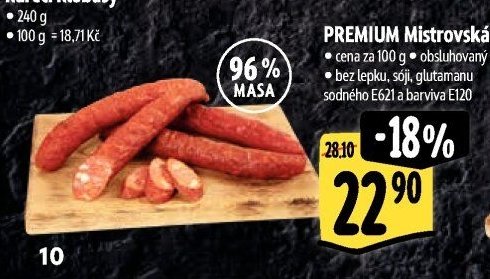 PREMIUM Mistrovská klobása