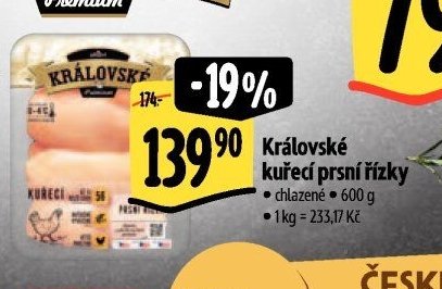 Královské kuřecí prsní řízky