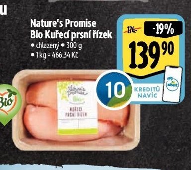 Nature's Promise Bio Kuřecí prsní řízek