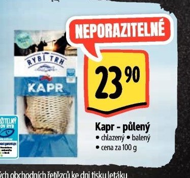 Kapr - půlený