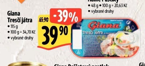Giana Tresčí játra