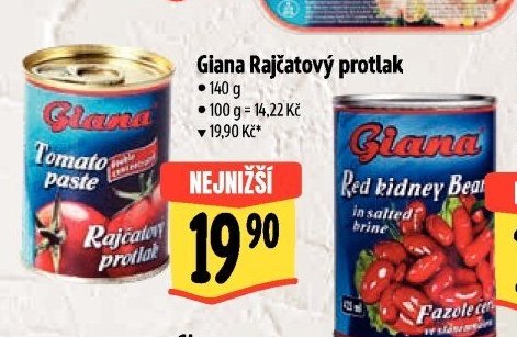 Giana Rajčatový protlak