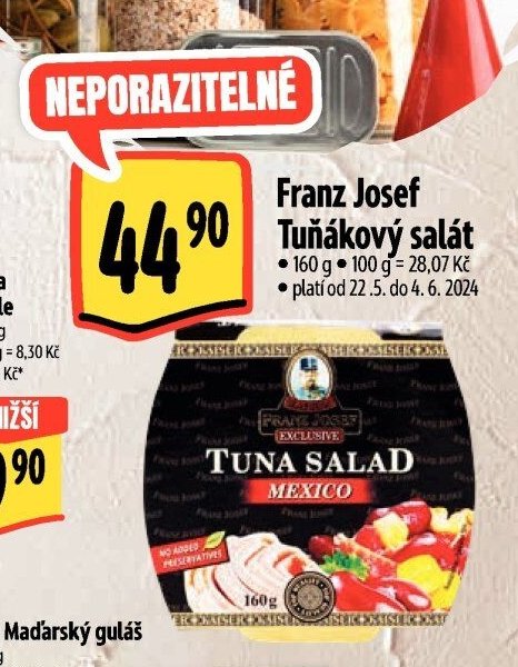 Franz Josef Tuňákový salát