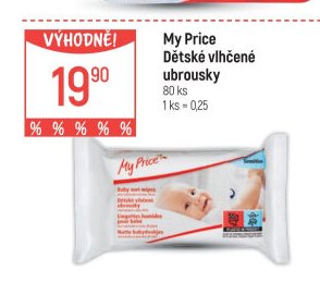 My Price Dětské vlhčené ubrousky