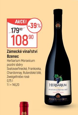 Zámecké vinařství Bzenec Herbarium Moravicum