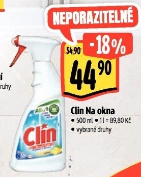 Čističe oken Clin