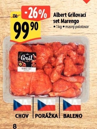 Kuřecí grilovací set Marengo Albert Gril