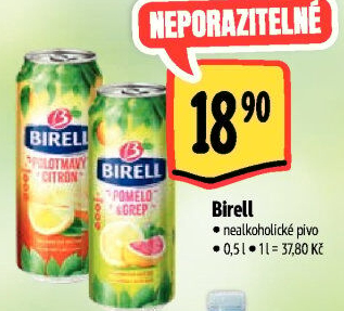 Nealkoholické pivo ochucené Birell