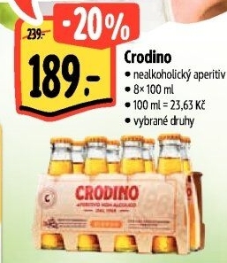 Nealkoholický aperitiv Crodino