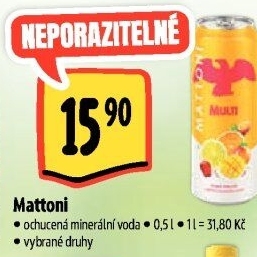 Ochucená voda Mattoni