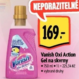 Odstraňovač skvrn gelový Vanish Oxi Action