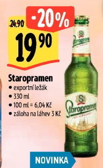 Pivo Exportní ležák Staropramen