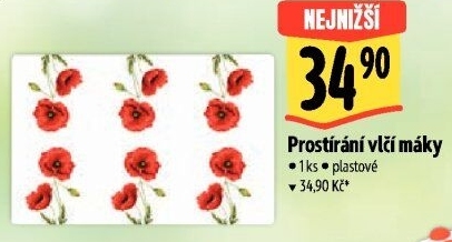 Plastové prostírání