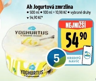 Zmrzlina jogurtová v kelímku Albert Heijn