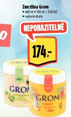 Zmrzlina v kelímku Grom