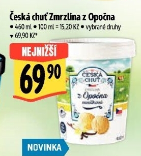 Zmrzlina v kelímku z Opočna Česká chuť
