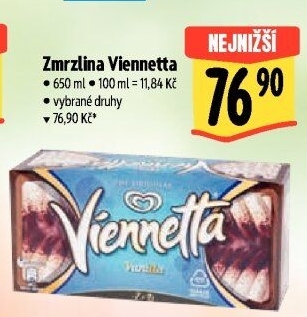 Zmrzlinová roláda Viennetta Algida