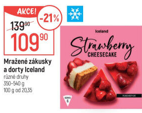 Cheesecake mražený Iceland