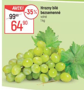 Hrozny bílé bezsemenné