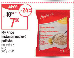 Instantní nudlové polévky My Price