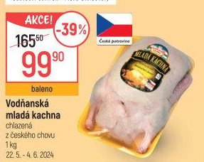 Kachna mladá Vodňanská kachna