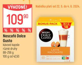 Kapsle Dolce Gusto Nescafé